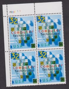 3106 Computer Technology MNH Plate Block UL