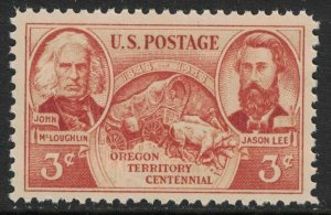 Scott 964- MNH- Oregon Territory Centennial, McLoughlin- 3c 1948- unused mint