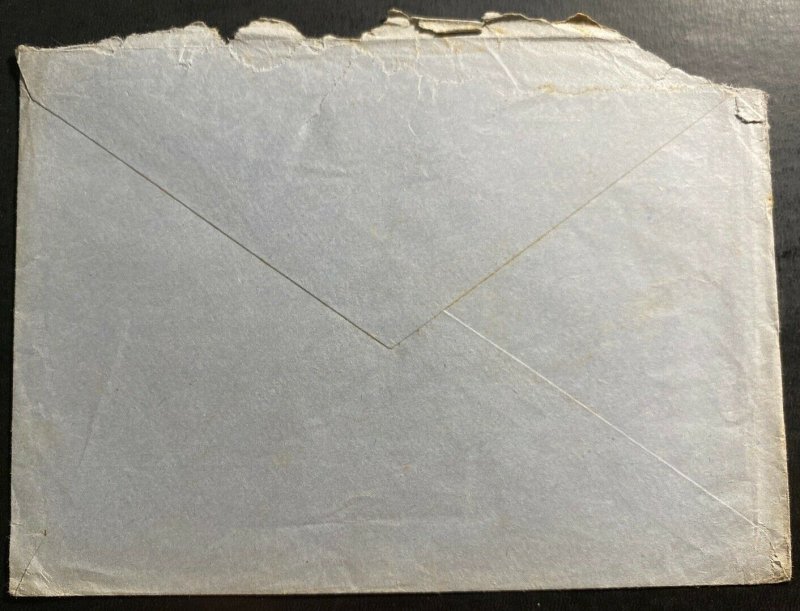 1938 Workers Battalion 11 Spain Cover to Concentration KZ Camp Inspector Burgos