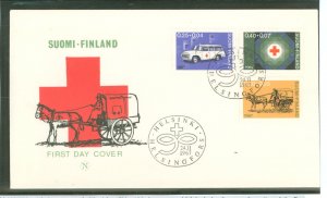 Finland B182-B184 CV is for used off cover red cross