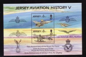 Jersey Sc 639a 1993 75 yrs RAF stamp sheet mint NH