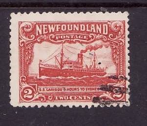 Newfoundland- Sc#164-used 2c Steamship-id13-1929-31-