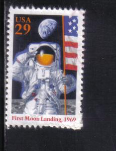 2841 - .29 Moon Landing used f-vf. nubs