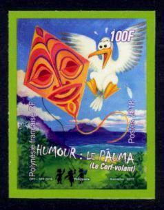 French Polynesia Sc# 1210 MNH Bird & Kite (S/A)