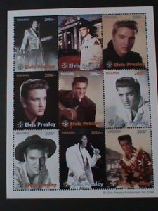 ​TANZANIA-1996-ROCK & ROLL MOVIE STAR ELVIS PRESLEY-MNH-SHEET-VERY FINE