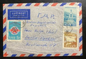 1960 Korea Airmail Cover To Berlin East DDR Germany