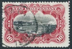 Belgian Congo, Sc #19, 10c Used