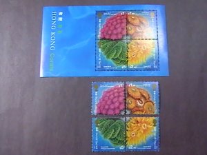 HONG KONG # 708-711a--MINT/NH-COMPLETE SET & SOUVENIR SHEET-----1994