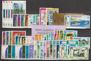 BAHAMAS 1968/75 'COMMEMORATIVE SETS' MNH