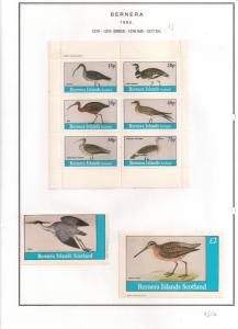 SCOTLAND - BERNERA - 1982 - Birds (33) - 6v Perf, Min, D/L Sheets - MLH