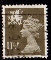 Great Britain - Wales - #WMMH16 Machin Queen Elizabeth - Used