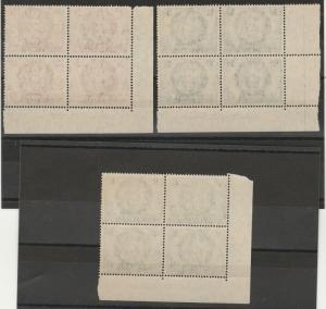 AUSTRALIA 1946 MITCHELL SET MNH ** IMPRINT BLOCKS 