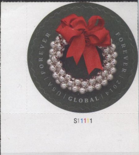 US 4936 (mnh) ($1.15) Global silver bells wreath (2014)