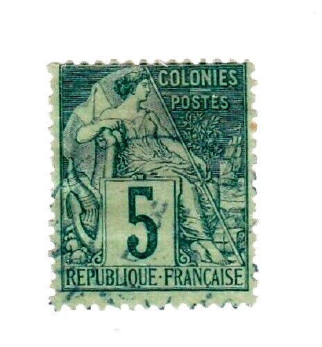French Colonies stamp #49, used, CV $3.25
