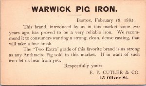1800s - EP Cutler & Co - Boston, Mass - F34277 