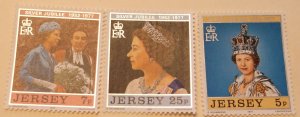 Great Britain Jersey 168-70 Cat $1.05 MNH Full Set Royalty Topical