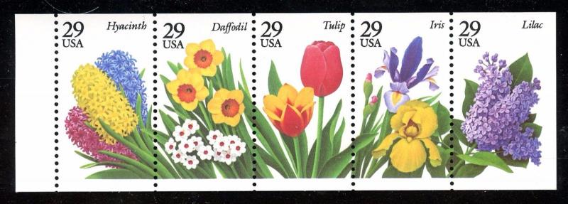 U.S. Scott 2764a 1993 Garden Flowers Booklet Pane