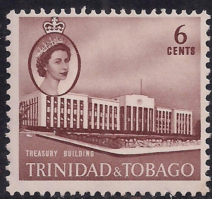 Trinidad & Tobago 1960 - 67 QE2 6ct Red Brown Umm SG 287 ( T51 )