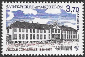ST. PIERRE & MIQUELON Sc. 607 Parochial School 1994 MNH