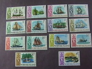 NORFOLK ISLAND # 100-113-MINT NEVER/HINGED--COMPLETE SET----QEII----1967-68