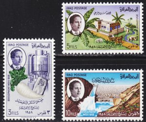 Iraq Scott 185-87 complete set F to VF mint OG H