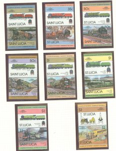 St. Lucia #617-624 Mint (NH) Single (Complete Set)