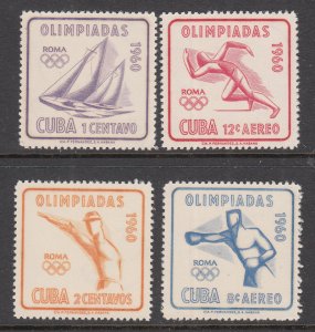 Cuba 645-646,C212-C213 Summer Olympics MNH VF