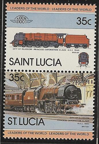 St. Lucia TRAINS mnh  sc# 617