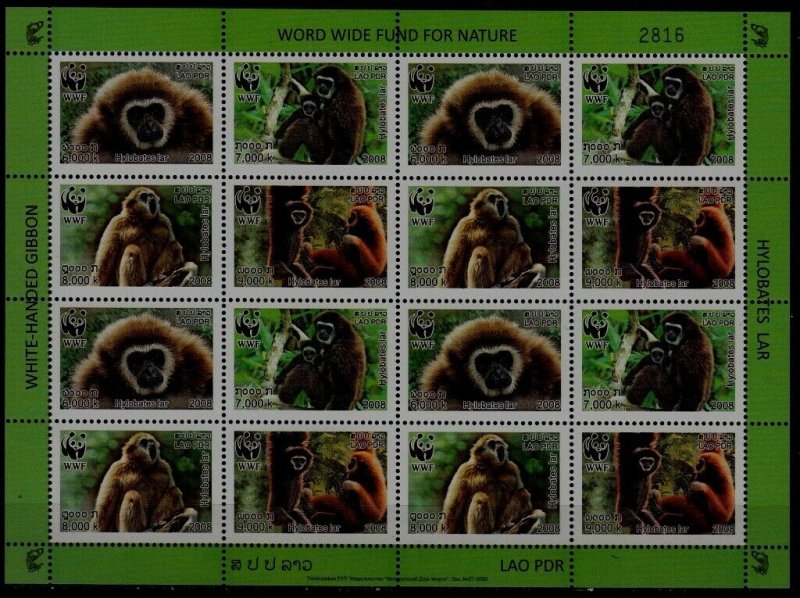 Laos 1722a MNH m/s WWF-08 SCV120