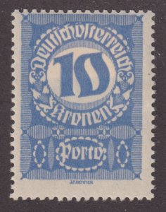 Austria J91 Postage Due 1920