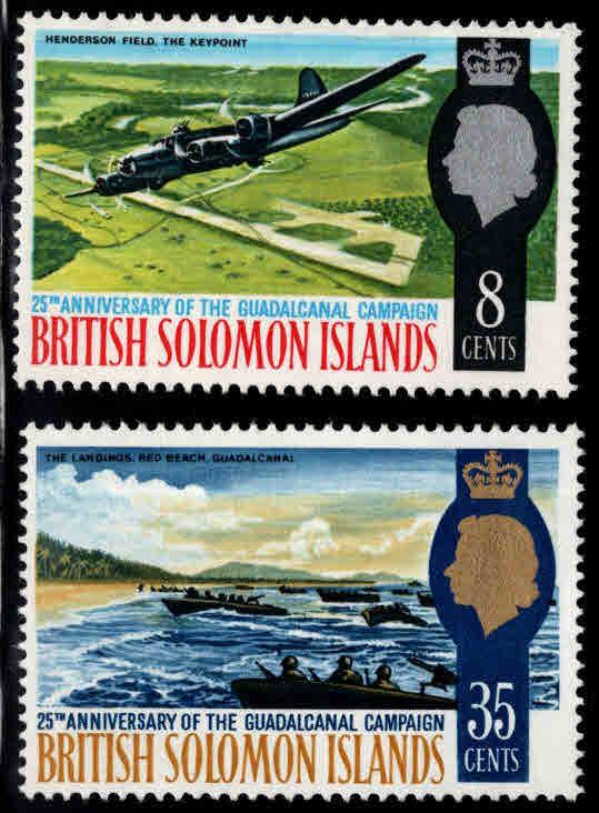 British Solomon Islands Scott 174-175 MNH** Guadalcanal set