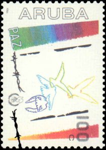 Aruba #22-23, Complete Set(2), 1986, Never Hinged