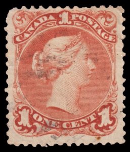 Canada Scott 23 (1868) Used G-F, CV $180.00 M