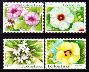 Tokelau 1998 Tropical Flowers Complete Mint MNH Set SC 260-263