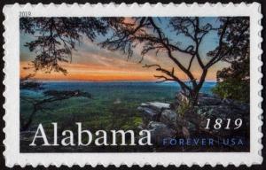 SC#5360 (55¢) Alabama Statehood Single (2019) SA