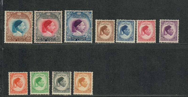 Libya Sc#135-145 M/LH/VF+, Partial Set, Cv. $107.35