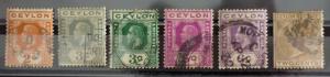 CEYLON - OLD STAMPS! gb uk crown postage revenue J2