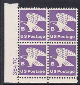 1818 Eagle Plate Block MNH