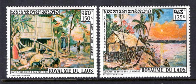 Laos C85-C86 Paintings MNH VF