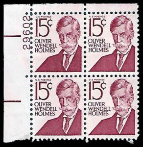 PCBstamps   US #1288 PB 60c(4x15c)Oliver Wendell Holmes, 29602, MNH, (PB-1)