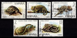 Spain 1974 Spanish Fauna (4th Series), Reptiles, Set [Used]