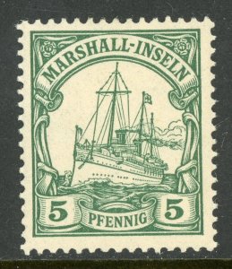 Marshall Islands 1901 Germany 5 pfg Green Sc #14 Mint A287