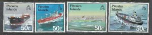 Pitcairn Is 258-61 MNH 1985 Ships (ap6783)