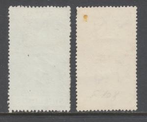 New Zealand Sc AR32, AR33, SG F131, F132. 1903-06 QV Postal Fiscals, 2 diff