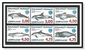 Greenland #329-334 Whales Complete Set MNH