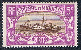 St Pierre & Miquelon 139 MLH Fishing Steamer (BP6418)