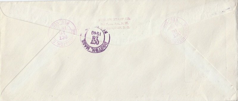 899/901 NATIONAL DEFENSE SERIES - Fidelity - Blocks of 4 - sent to Newfoundland