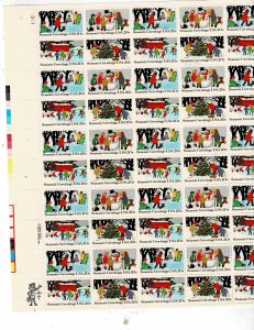 Christmas Season Greetings 20c US Postage Sheet #2027-30 VF MNH