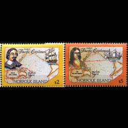 NORFOLK IS. 1994 - Scott# 561-A Early Explorers $2-5 NH