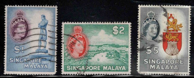 Singapore Scott 40 -42 Used high end stamps